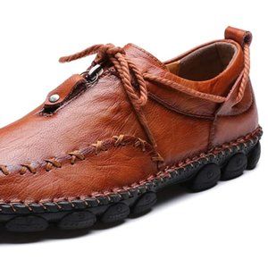 Men's Driving Walking Causal Loafers Leather